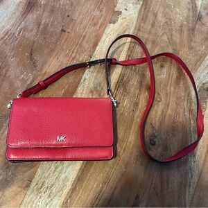 Michael Kors Red Crossbody Bag